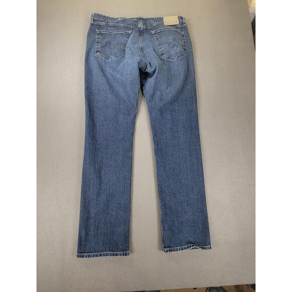 AG Everett Jeans Mens 38x34 Blue Slim Straight Japanese Fabric Stretch Denim - Picture 13 of 14